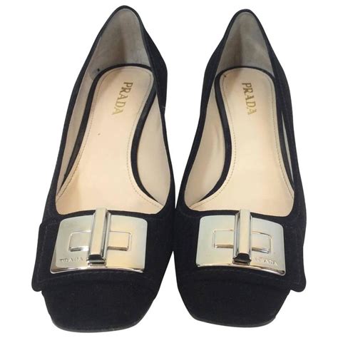 prada suede loafer pumps|prada loafer mules.